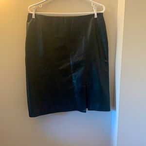 Genuine leather skirt